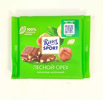 Лесной Орех RITTER SPORT молочный шоколад, упак. 100 г. 