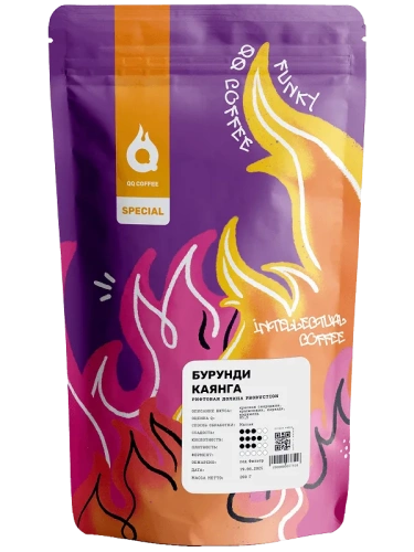 Бурунди Каянга QQ COFFEE (под фильтр) кофе в зернах, упак. 200 г. 
