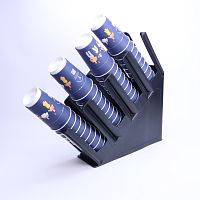 Подставка под стаканы с собой COFFEESTATE Barista Tools, пластик, 4 секции, цвет чёрный 