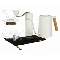 Набор для кофе Timemore C3S PourOver Set (Fish Youth), белый 