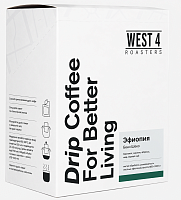 Эфиопия Бенч Шеко WEST 4 ROASTERS кофе молотый в ДРИП-ПАКЕТАХ, упак. 7 шт. 