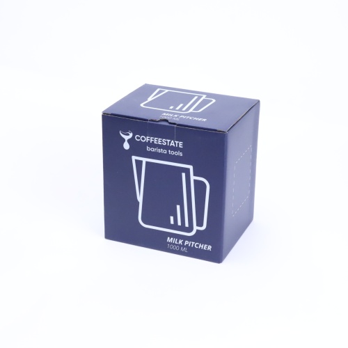 Питчер молочник для капучино и латте COFFEESTATE Barista Tools, стальной, объём 1000 мл.  фото 4