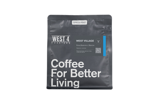 Бленд West Village WEST 4 ROASTERS (для эспрессо) кофе в зернах, упак. 200 г. 