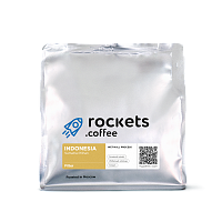 Indonesia Sumatra Pilihan ROCKETS COFFEE (под фильтр) кофе в зернах, упак, 250 г. 