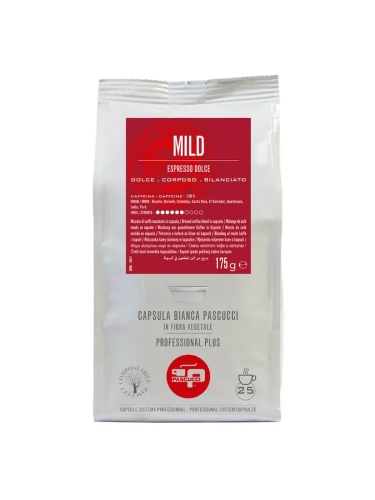 White Mild PASCUCCI кофе молотый в капсулах, упак. 25 шт. 