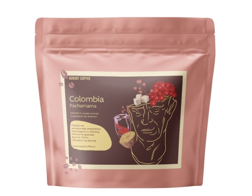 Colombia Pachamama AUGUST COFFEE (под фильтр) кофе в зернах, упак. 200 г. 