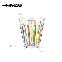Стакан стеклянный цветной MHW-3BOMBER Wright Cup Series Limited Edition, стекло, 280 мл, G5985C 