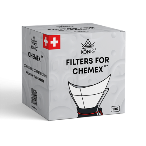 Фильтры бумажные для Chemex белые 100 шт. 