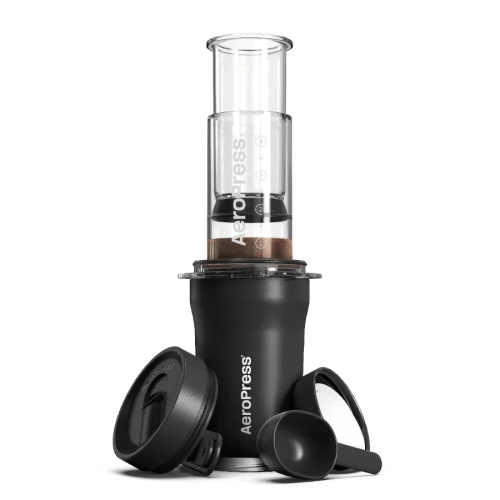 Кофеварка ручная Аэропресс (Aeropress) Go Plus, черная 