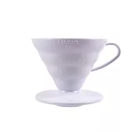 Воронка для кофе Hario VD-02W размер 02 V60, пластиковая, цвет белый 