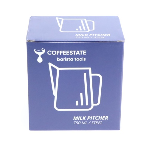 Питчер молочник для капучино и латте COFFEESTATE Barista Tools MT Style, стальной, объём 750 мл  фото 7