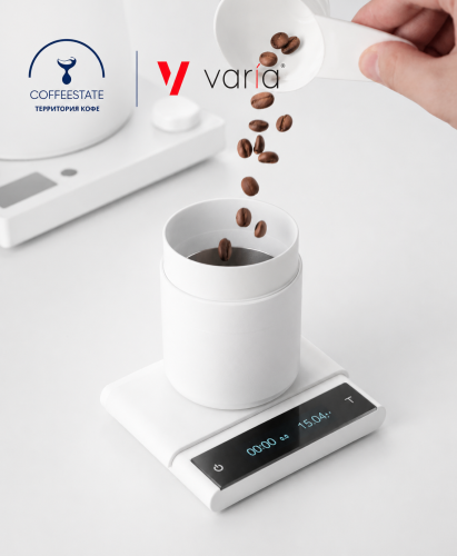 Весы бытовые VARIA AKU mini Scale. Цвет белый  фото 3
