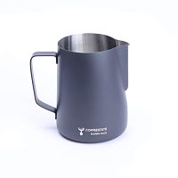 Питчер молочник для капучино и латте COFFEESTATE Barista Tools, стальной, чёрный 1000 мл 