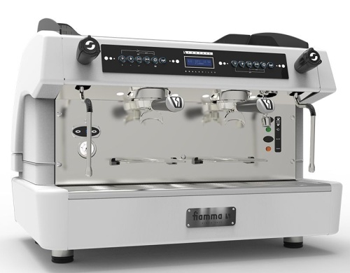 Кофемашина эспрессо рожковая FIAMMA COMPASS 2 DB TC WHITE, автомат, 2 группы, цвет белый 