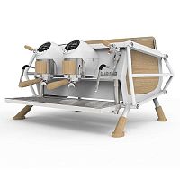 Кофемашина эспрессо рожковая Sanremo Café Racer 2 гр., White And Wood 