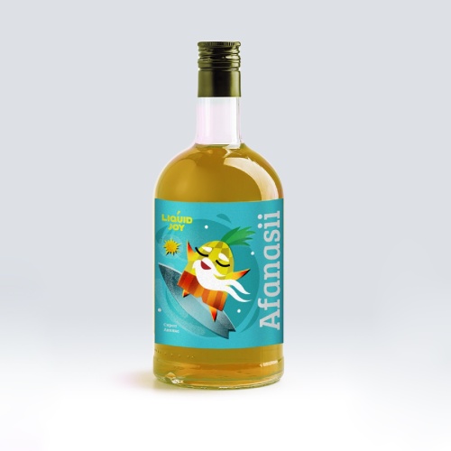 Ананас LIQUID JOY сироп, бутылка стекло 700 мл.  фото 2