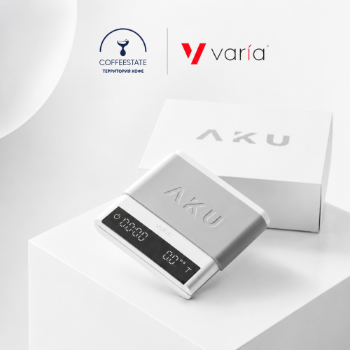 Весы бытовые VARIA AKU Scale. Цвет белый  фото 2