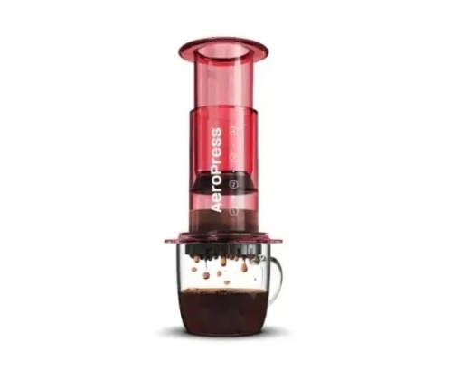 Кофеварка ручная Аэропресс (Aeropress) Red, красная, 90RD05  