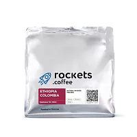 Ethiopia / Colombia #6 ROCKETS COFFEE (для эспрессо) кофе в зернах, упак. 250 г. 